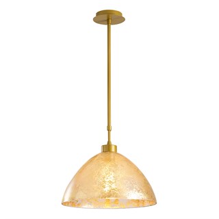 Camlı Tekli Avize Gold Bergama-N-143