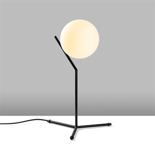 Luminar Modern Glop Cam Başlıklı Masa Lambası Dekoratif Aydınlatma Siyah LUMINAR-14160