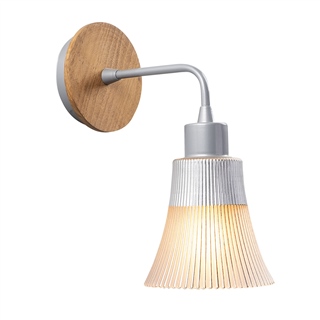 Camlı Tekli Aplik Silver Natural Foca-N-132