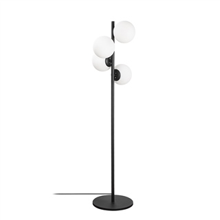 Camlı 4Lü Lambader Pütürlü Siyah Faze-Nt-115-1