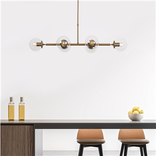 Camlı 6Lı Avize Eskitme Fazlı-10490