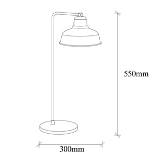 Metal Sıvama Tekli Masa Lambası Pütürlü Siyah Mematı-181Black-Ml