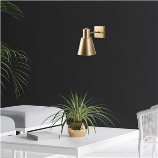 Metal Sıvama Tekli Aplik Parlak Gold Funnel-13091