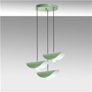 Metal Sıvama 3Lü Tepsi Sarkıt Green Eger-Mr-964-Mıntgreen