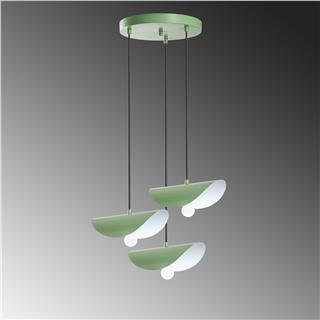 Metal Sıvama 3Lü Tepsi Sarkıt Green Eger-Mr-964-Mıntgreen