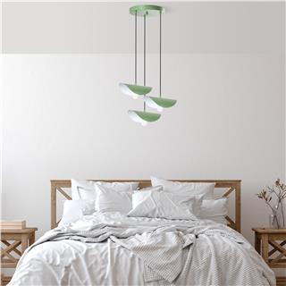 Metal Sıvama 3Lü Tepsi Sarkıt Green Eger-Mr-964-Mıntgreen