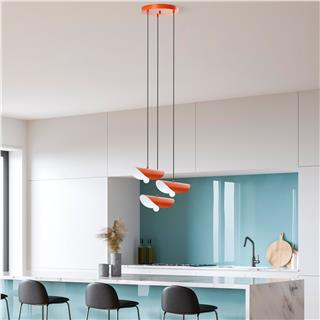 Metal Sıvama 3Lü Tepsi Sarkıt Orange Eger-Mr-964-Orange