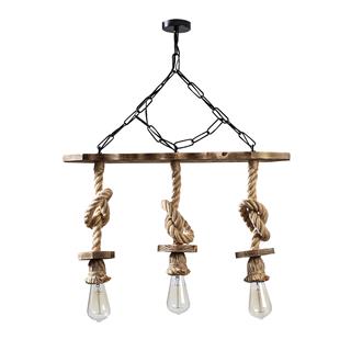 Ahşap 3Lü Avize Natural Ahşap Erebos-111