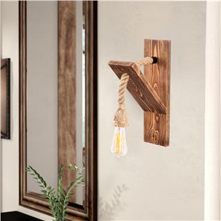 Ahşap Tekli Aplik Natural Ahşap Erebos-115