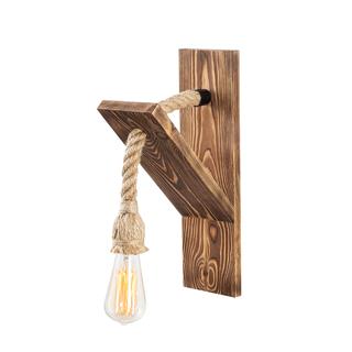 Ahşap Tekli Aplik Natural Ahşap Erebos-115