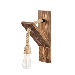 Ahşap Tekli Aplik Natural Ahşap Erebos-115