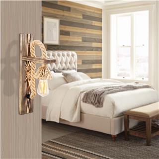 Ahşap Tekli Aplik Natural Ahşap Erebos-117