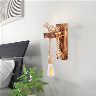 Ahşap Tekli Aplik Natural Ahşap Erebos-119