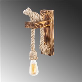 Ahşap Tekli Aplik Natural Ahşap Erebos-119