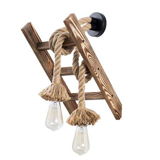 Ahşap 2Li Aplik Natural Ahşap Erebos-120