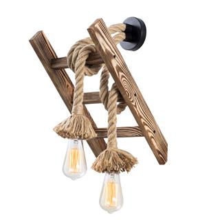 Ahşap 2Li Aplik Natural Ahşap Erebos-120