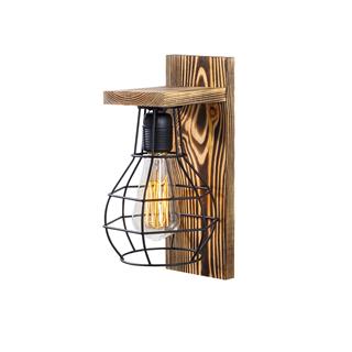 Ahşap Tekli Aplik Natural Ahşap Erebos-121
