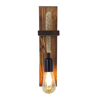 Ahşap Tekli Aplik Natural Ahşap Erebos-Ht101