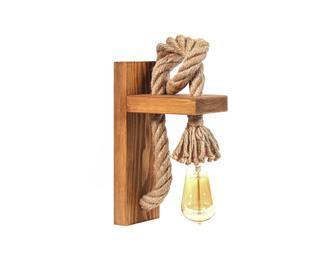 Ahşap Tekli Aplik Natural Ahşap Erebos-Kn14