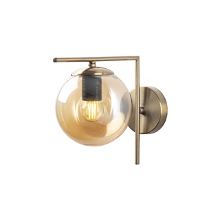 Camlı Tekli Aplik Parlak Gold Flos-7142