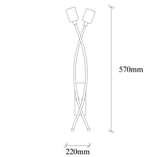 Rustik 2Li Aplik Eskitme Banana-Nuw-3187