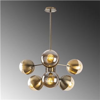 Camlı 6Lı Avize Eskitme Karsor-Nua-1267
