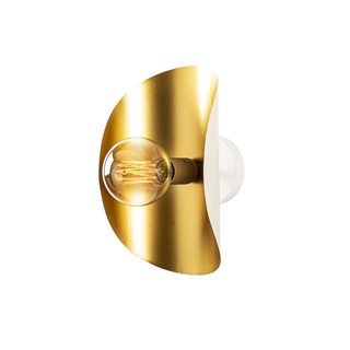 Modern Dekoratif Tekli Duvar Aplik Krem, Metal Sıvama Aydınlatma EGER-MR-840