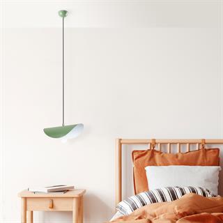 Retro Tekli Sarkıt Avize Yeşil, Dekoratif Metal Sıvama Lamba EGER-MR-830-MINTGREEN