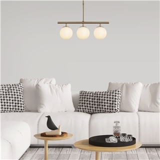 Camlı 3Lü Avize Eskitme Atmaca-10271