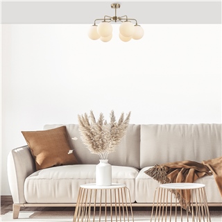 Camlı 6Lı Plafönyer Eskitme Vıran-11016
