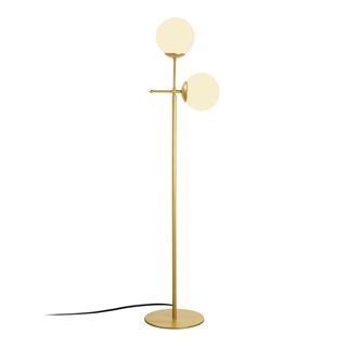 Camlı 2Li Lambader Parlak Gold Mudonı-Mr-955