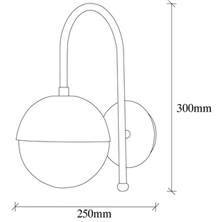 Camlı Tekli Aplik Eskitme Karsor-Nuw-3300