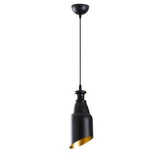 Metal Sıvama Tekli Sarkıt Pütürlü Siyah Kademelı-191Black-1