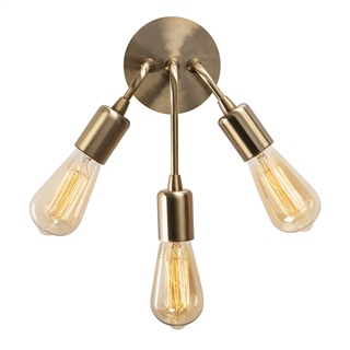 Rustik 3Lü Aplik Parlak Gold Harput-N-1338
