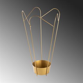 Altın Gold Metal Dekoratif Şemsiyelik Modern Tasarım Antre Ofis Şemsiye Standı,SMS-009