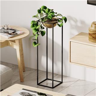 Dekoratif Metal Saksılık 80x28x28 cm Modern Ayaklı Çiçeklik Kaktüs Standı Ged-020-A
