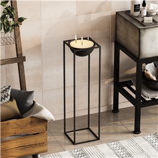 Dekoratif Metal Saksılık 80x28x28 cm Modern Ayaklı Çiçeklik Standı Ged-020