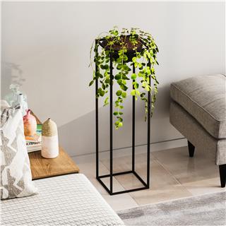 Dekoratif Metal Saksılık 80x28x28 cm Modern Ayaklı Çiçeklik Standı Ged-020