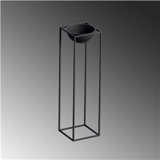 Dekoratif Metal Saksılık 80x28x28 cm Modern Ayaklı Çiçeklik Standı Ged-020