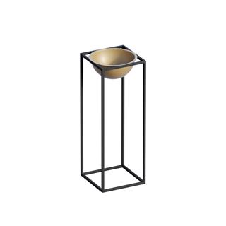 Dekoratif,Metal Saksılık 60x22x22 cm Modern Ayaklı Siyah Çiçeklik Mumluk Kaktüs Standı,GED-021-A
