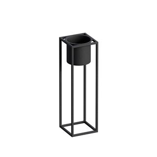 Dekoratif Siyah,Metal Saksılık 50x15x15 cm Modern Ayaklı Siyah Çiçeklik Mumluk Kaktüs Standı,GED-023