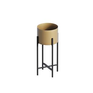 Dekoratif,Metal Saksılık 48x23x23 cm Modern Ayaklı Siyah Çiçeklik Mumluk Kaktüs Standı,GED-026-A