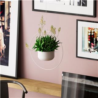 Dekoratif Metal Saksılık,Askılı Ayarlanabilir Yuvarlak Sarkıt Modern Kaktüs Çiçeklik,GED-027-C