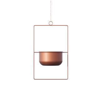 Dekoratif Metal Saksılık,Askılı Ayarlanabilir Dikdörtgen Sarkıt Modern Kaktüs Çiçeklik,GED-028-B