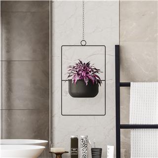 Dekoratif Metal Saksılık,Askılı Ayarlanabilir Dikdörtgen Sarkıt Modern Kaktüs Çiçeklik,GED-028