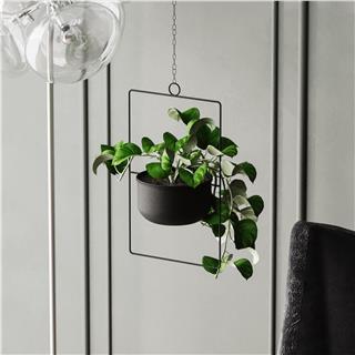 Dekoratif Metal Saksılık,Askılı Ayarlanabilir Dikdörtgen Sarkıt Modern Kaktüs Çiçeklik,GED-028
