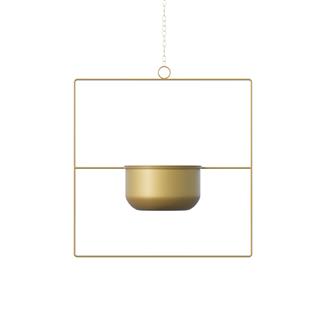 Dekoratif Metal Saksılık,Askılı Ayarlanabilir Kare Sarkıt Modern Kaktüs Çiçeklik,GED-029-A