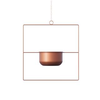 Dekoratif Metal Saksılık,Askılı Ayarlanabilir Kare Sarkıt Modern Kaktüs Çiçeklik,GED-029-B