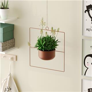 Dekoratif Metal Saksılık,Askılı Ayarlanabilir Kare Sarkıt Modern Kaktüs Çiçeklik,GED-029-B
