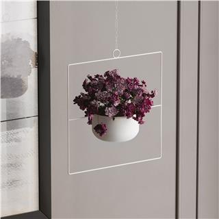 Dekoratif Metal Saksılık,Askılı Ayarlanabilir Kare Sarkıt Modern Kaktüs Çiçeklik,GED-029-C